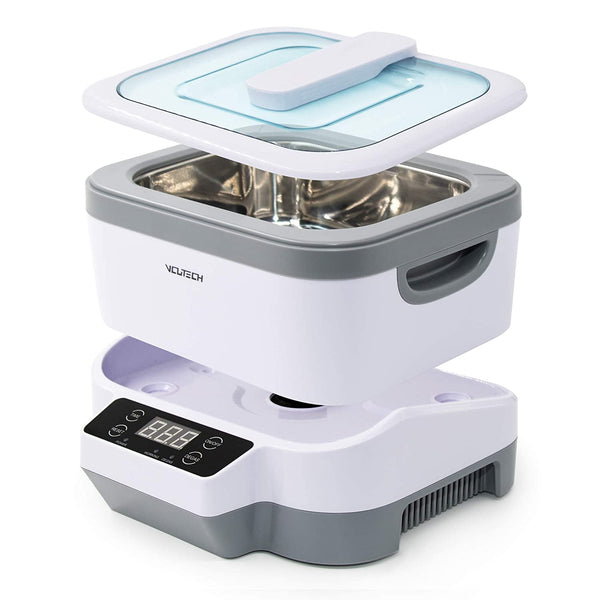 Ultrasonic Cleaner with Detachable 1.2L Tank for Jewelry, Ring, Silver, Retainer, Eyeglass, Denture, Coins